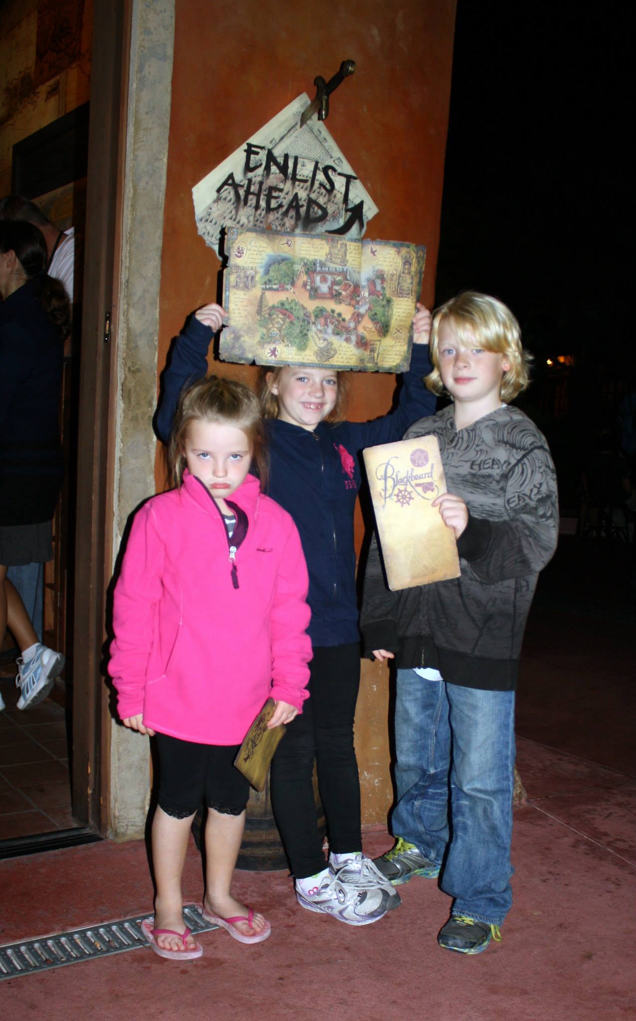 Kids with pirate maps